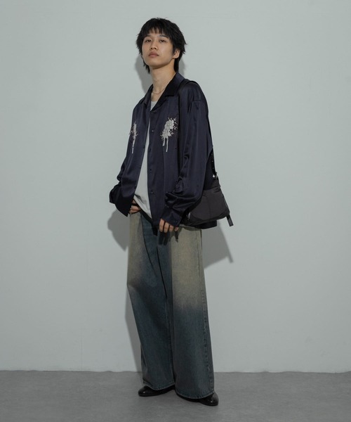 SENSE OF PLACE by URBAN RESEARCH(センスオブプレイスバイアーバンリサーチ)の「ボタニカルシシュウロングスリーブシャツ(シャツ/ブラウス・メンズ・ブラウン/グレー/ネイビー・MEDIUM/LARGE)」の15枚目の写真