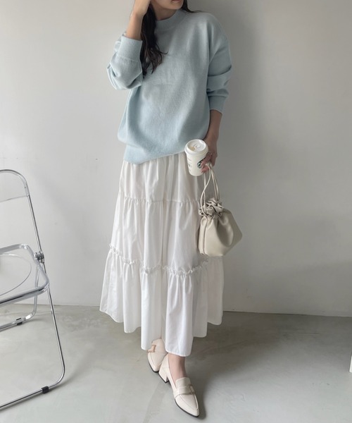 kirakiraShop（キラキラショップ）の「【累計販売数9万点突破の大ヒットニット】 ミックスカラーゆるニット（ニット/セーター・レディース・ネイビー/ブラック/イエロー/グリーン/レッド/杢グレー/ベージュ/ライトブルー/パープル/ベージュ系その他/ベージュ系その他2・FREE）」の18枚目の写真