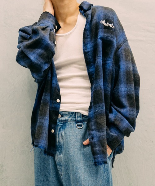 mindseeker（マインドシーカー）の「Vintage Wash Check Shiets（シャツ/ブラウス・メンズ・ブルー/ブラック/グリーン・48/46/44）」の3枚目の写真