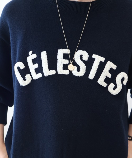 AMERICAN HOLIC(アメリカンホリック)の「バイパチCELESTESロゴニットプルオーバー(ニット/セーター・レディース・杢グレー/ネイビー・L/M)」の17枚目の写真