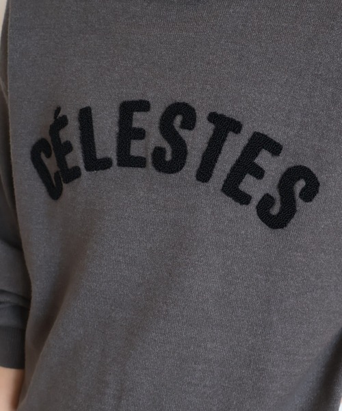AMERICAN HOLIC(アメリカンホリック)の「バイパチCELESTESロゴニットプルオーバー(ニット/セーター・レディース・杢グレー/ネイビー・L/M)」の12枚目の写真