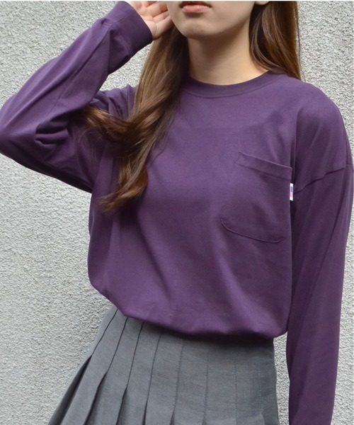 spiritoso(スピリトーゾ)の「【spiritoso】USAコットン ロンTEE(Tシャツ/カットソー・レディース・ブラック/ブルー系その他/ベージュ/パープル/カーキ・FREE)」の5枚目の写真