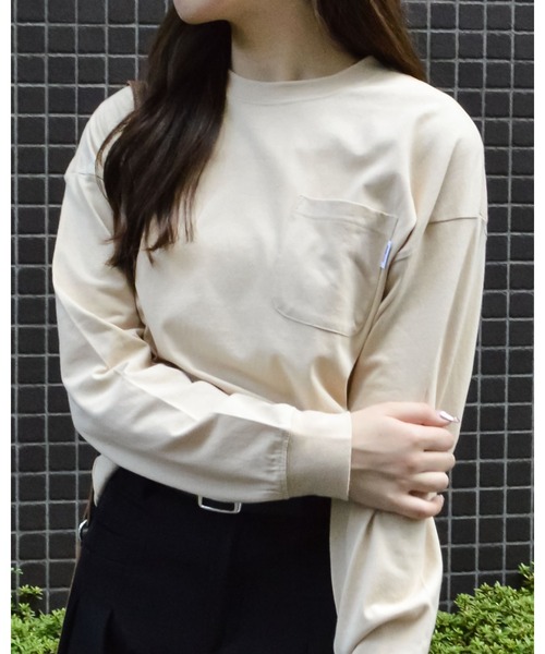 spiritoso(スピリトーゾ)の「【spiritoso】USAコットン ロンTEE(Tシャツ/カットソー・レディース・ブラック/ブルー系その他/ベージュ/パープル/カーキ・FREE)」の8枚目の写真
