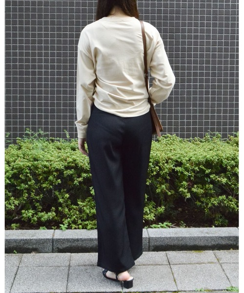 spiritoso(スピリトーゾ)の「【spiritoso】USAコットン ロンTEE(Tシャツ/カットソー・レディース・ブラック/ブルー系その他/ベージュ/パープル/カーキ・FREE)」の11枚目の写真