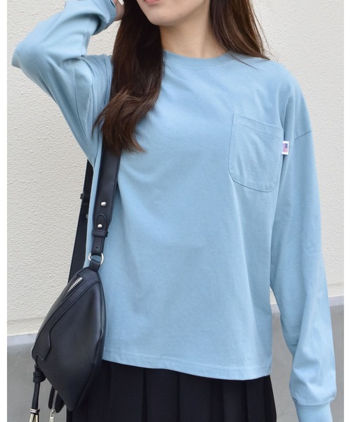 spiritoso(スピリトーゾ)の「【spiritoso】USAコットン ロンTEE(Tシャツ/カットソー・レディース・ブラック/ブルー系その他/ベージュ/パープル/カーキ・FREE)」の13枚目の写真