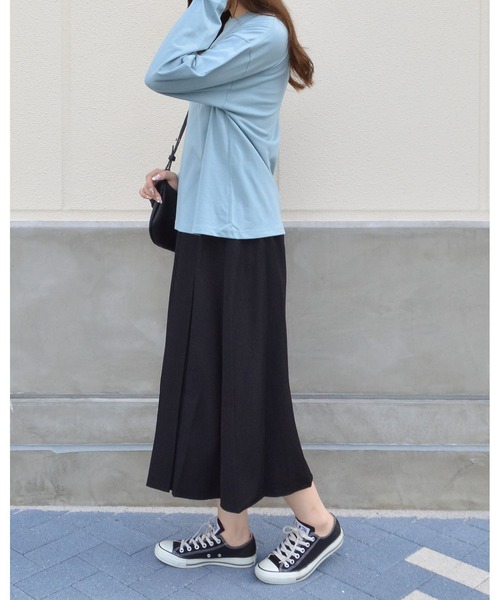 spiritoso(スピリトーゾ)の「【spiritoso】USAコットン ロンTEE(Tシャツ/カットソー・レディース・ブラック/ブルー系その他/ベージュ/パープル/カーキ・FREE)」の16枚目の写真