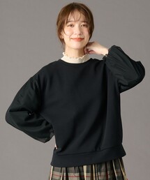 ANY | チュールコンビダンボールプルオーバー(Tシャツ/カットソー)
