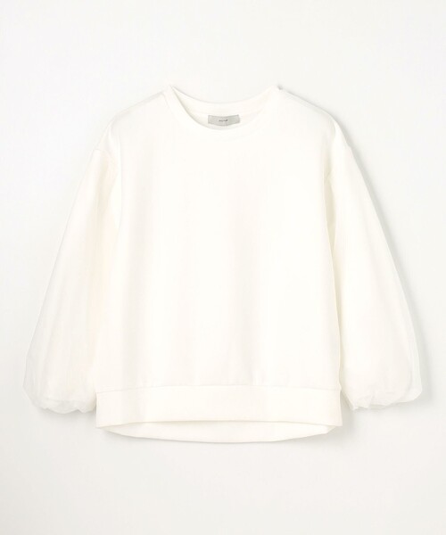 ANY(エニィ)の「チュールコンビダンボールプルオーバー(Tシャツ/カットソー・レディース・アイボリー系/ブラック系/ブルー系/ピンク系・F)」の13枚目の写真