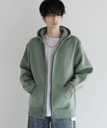 Buyer's select/裏起毛ヘビーウェイトビッグシルエットジップパーカー
