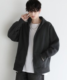 Buyer's select/裏起毛ヘビーウェイトビッグシルエットジップパーカー