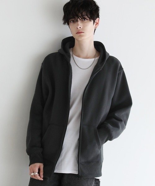 Buyer's select/裏起毛ヘビーウェイトビッグシルエットジップパーカー