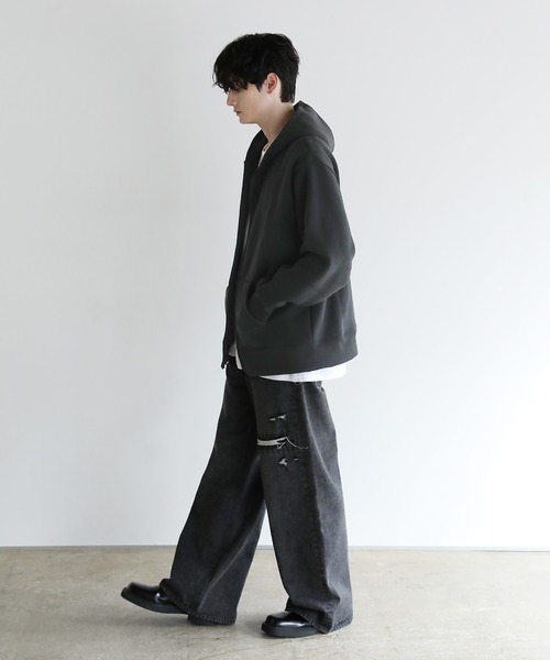 Buyer's select/裏起毛ヘビーウェイトビッグシルエットジップパーカー