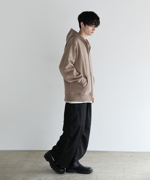 Buyer's select/裏起毛ヘビーウェイトビッグシルエットジップパーカー