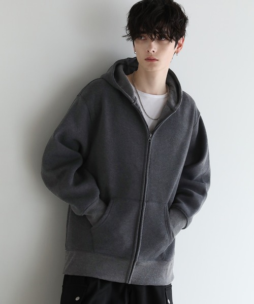 セール】Buyer's select/裏起毛ヘビーウェイトビッグシルエットジップ