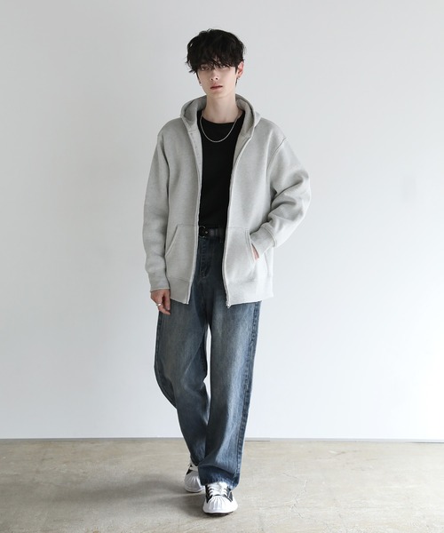 Buyer's select/裏起毛ヘビーウェイトビッグシルエットジップパーカー