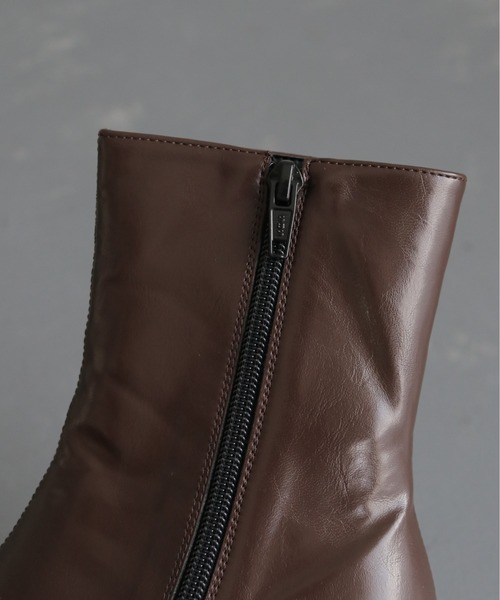 cheriella(シェリエラ)の「【cheriella】スクエアトゥショートブーツ(ブーツ・レディース・ブラウン・L(25cm)/M(24cm)/S(23cm))」の11枚目の写真