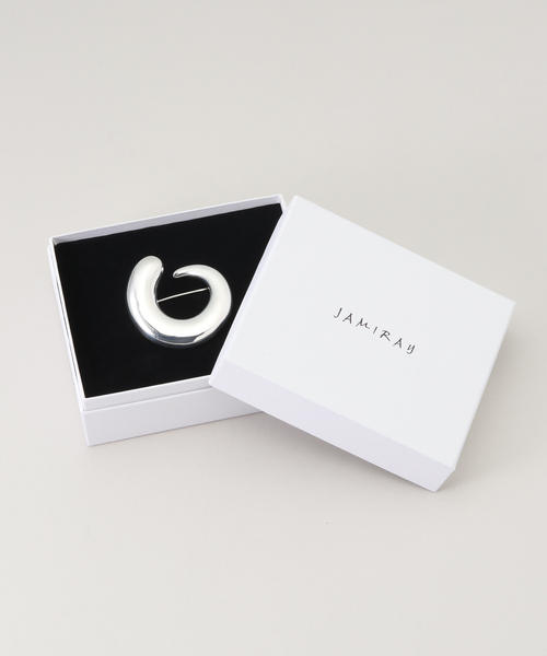 JAMIRAY / ジャミレイ MOON ブローチ　シルバー JAMIRAY】ムーンブローチ｜qualite / カリテ