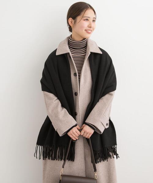 URBAN RESEARCH DOORS(アーバンリサーチドアーズ)の「なめらかプレーンストール(ストール/ショール・レディース・ベージュ/ブルー/グレー系その他/ブラック・ONE)」の20枚目の写真