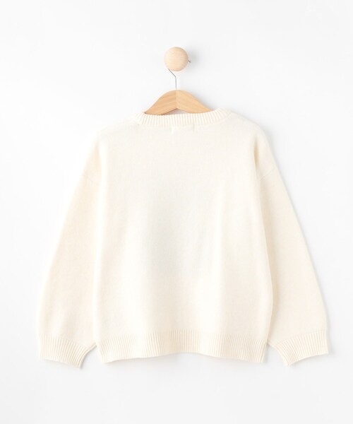 SHOO・LA・RUE(シューラルー)の「◆【110-140cm/リンク/男女兼用】アニマルモチーフニット(ニット/セーター・キッズ・ホワイト系/グレー/パープル・11/12/13/14)」の5枚目の写真