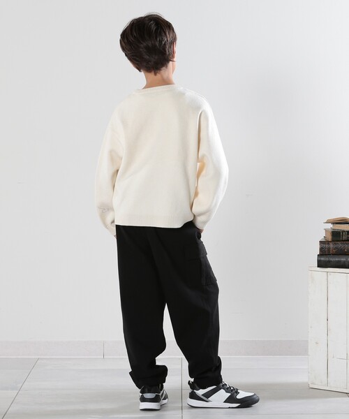 SHOO・LA・RUE(シューラルー)の「◆【110-140cm/リンク/男女兼用】アニマルモチーフニット(ニット/セーター・キッズ・ホワイト系/グレー/パープル・11/12/13/14)」の16枚目の写真