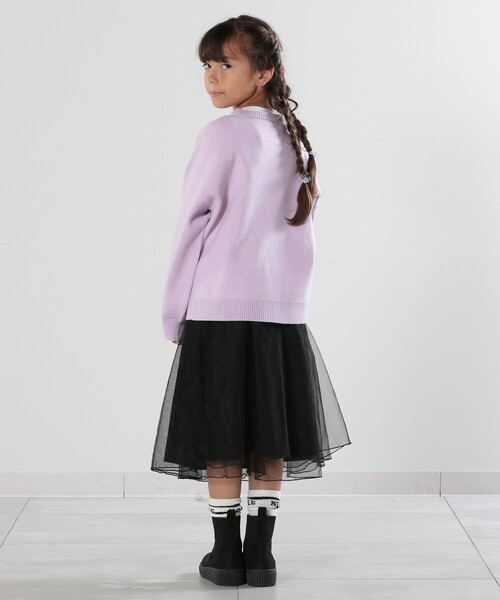 SHOO・LA・RUE(シューラルー)の「◆【110-140cm/リンク/男女兼用】アニマルモチーフニット(ニット/セーター・キッズ・ホワイト系/グレー/パープル・11/12/13/14)」の17枚目の写真