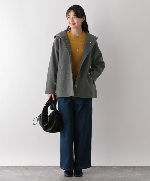 GLOBAL WORK Smile Seed Store（グローバルワーク スマイルシードストア）の「ウーリーテックブルゾン/116022（ブルゾン・レディース・ベージュ/チャコール/モカ・LARGE/SMALL/X-LARGE/MEDIUM）」の12枚目の写真