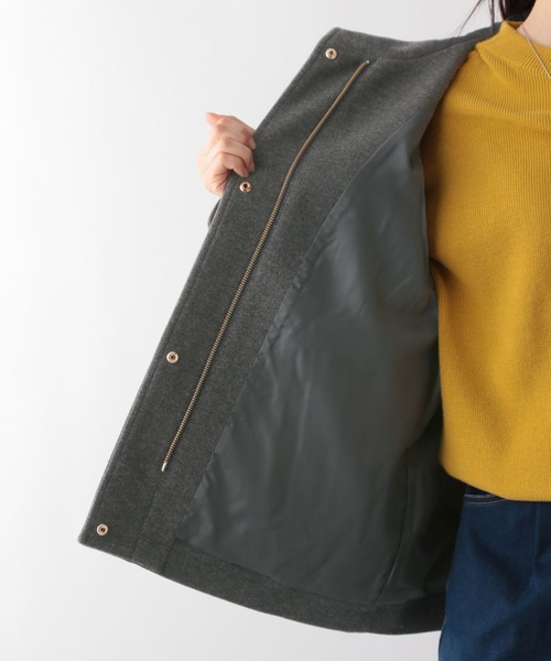 GLOBAL WORK Smile Seed Store（グローバルワーク スマイルシードストア）の「ウーリーテックブルゾン/116022（ブルゾン・レディース・ベージュ/チャコール/モカ・LARGE/SMALL/X-LARGE/MEDIUM）」の5枚目の写真