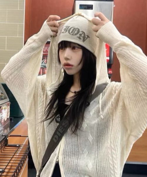 A'GEM/9 × .kom『.KOM/ドットケーオーエム』スターロゴビーニー（ニットキャップ/ビーニー）｜.KOM（ドットコム）