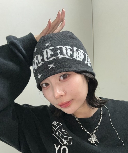 A'GEM/9 × .kom『.KOM/ドットケーオーエム』スターロゴビーニー（ニットキャップ/ビーニー）｜.KOM（ドットコム）