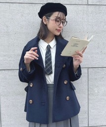 F i.n.t | ダブル釦Aラインピーコート/F&A(ピーコート)