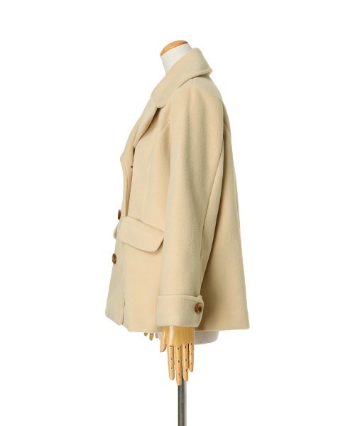 F i.n.t（フィント）の「ダブル釦Aラインピーコート/F&A/fint（ピーコート・レディース・ライトベージュ/モカ/ネイビー・FREE）」の8枚目の写真
