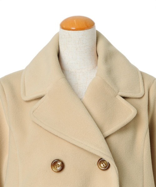 F i.n.t（フィント）の「ダブル釦Aラインピーコート/F&A/fint（ピーコート・レディース・ライトベージュ/モカ/ネイビー・FREE）」の9枚目の写真