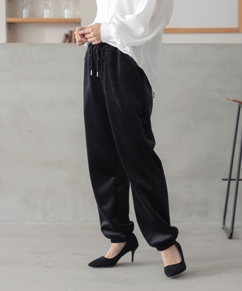 細コール裏ベロアジョガーパンツ』（その他パンツ）｜n'OrLABEL