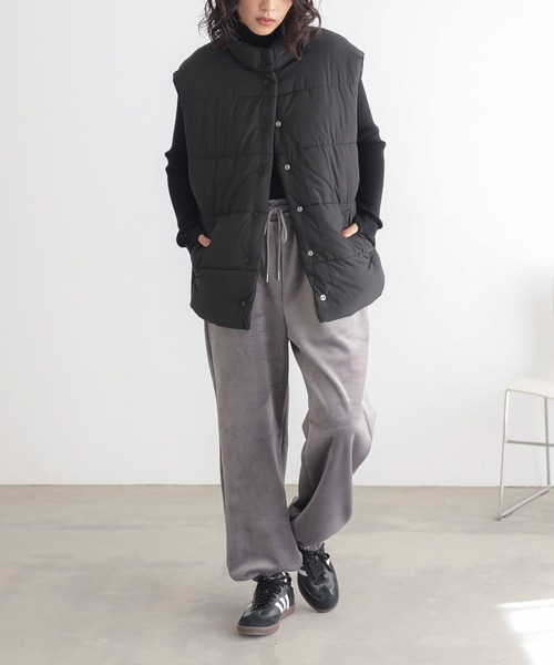 n'OrLABEL(ノアールレーベル)の「『細コール裏ベロアジョガーパンツ』(その他パンツ・レディース・ブラック/ブラウン/グレー/ブルー・2/1)」の5枚目の写真