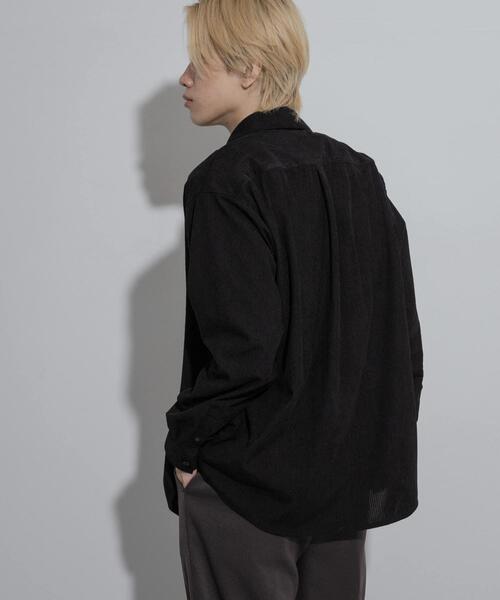 SENSE OF PLACE by URBAN RESEARCH(センスオブプレイスバイアーバンリサーチ)の「コーデュロイレギュラーカラーシャツ(シャツ/ブラウス・メンズ・カーキ/ブラック/ブラウン・LARGE/MEDIUM)」の7枚目の写真