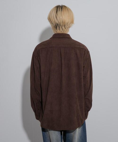 SENSE OF PLACE by URBAN RESEARCH(センスオブプレイスバイアーバンリサーチ)の「コーデュロイレギュラーカラーシャツ(シャツ/ブラウス・メンズ・カーキ/ブラック/ブラウン・LARGE/MEDIUM)」の20枚目の写真