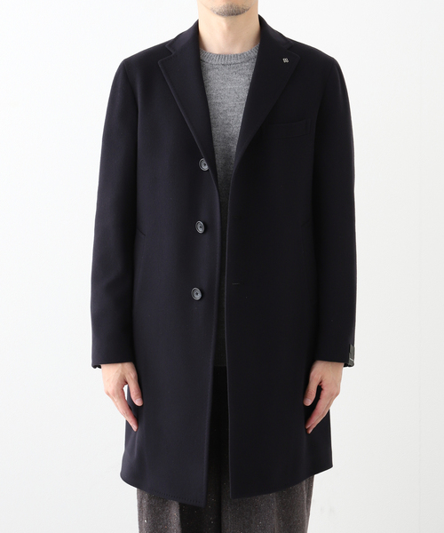 TAGLIATORE(タリアトーレ)の「TAGLIATORE(タリアトーレ) シングルチェスター(チェスターコート・メンズ・ネイビー・46)」の8枚目の写真