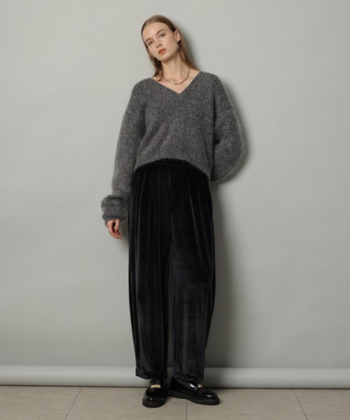 CADUNE（カデュネ）の「モヘア深Vセーター（ニット/セーター）」 - WEAR