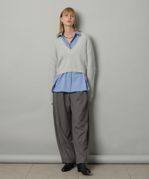 CADUNE（カデュネ）の「モヘア深Vセーター（ニット/セーター）」 - WEAR