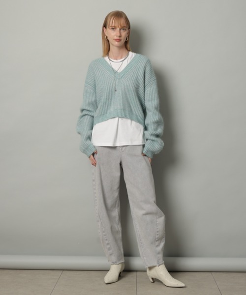 CADUNE（カデュネ）の「モヘア深Vセーター（ニット/セーター）」 - WEAR