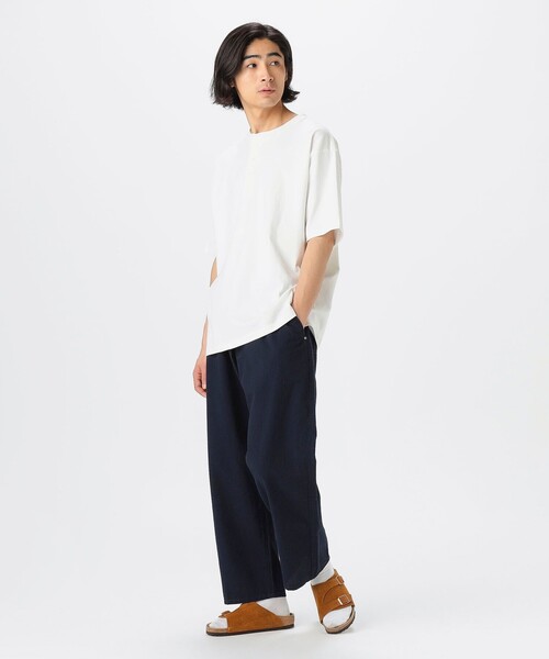 B:MING by BEAMS(ビーミングバイビームス)の「【WEB限定/ユニセックス】ヘビーウェイト 3ボタン ヘンリーネック Tシャツ(Tシャツ/カットソー・メンズ・ブラック/ブルー系その他/オフホワイト・XL/L/M/S)」の12枚目の写真