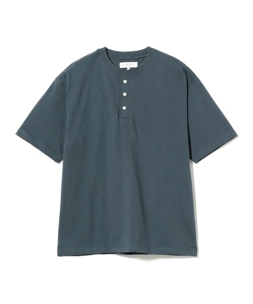B:MING by BEAMS(ビーミングバイビームス)の「【WEB限定/ユニセックス】ヘビーウェイト 3ボタン ヘンリーネック Tシャツ(Tシャツ/カットソー・メンズ・ブラック/ブルー系その他/オフホワイト・XL/L/M/S)」の17枚目の写真
