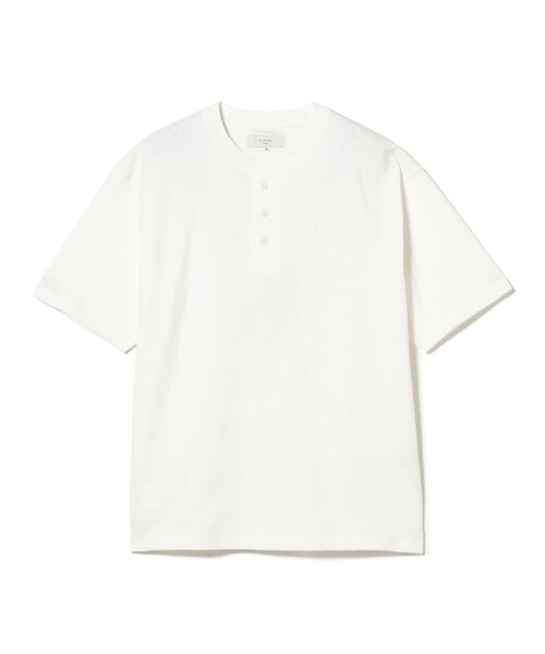 B:MING by BEAMS(ビーミングバイビームス)の「【WEB限定/ユニセックス】ヘビーウェイト 3ボタン ヘンリーネック Tシャツ(Tシャツ/カットソー・メンズ・ブラック/ブルー系その他/オフホワイト・XL/L/M/S)」の22枚目の写真