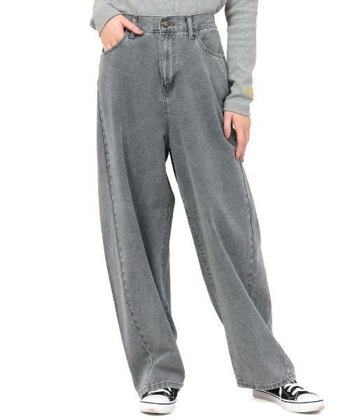 チチカカ（チチカカ）の「バレルパンツ（デニムパンツ・レディース・グリーン/ブラウン/グレー・FREE）」の8枚目の写真