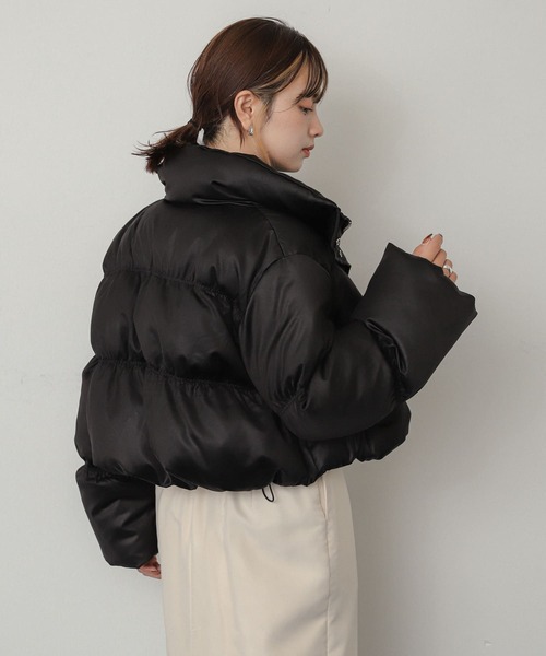 SENSE OF PLACE by URBAN RESEARCH（センスオブプレイスバイアーバンリサーチ）の「『WEB/一部店舗限定』シャーリングクロップドダウン（ダウンジャケット/コート・レディース・アイボリー/ブラウン/ブラック・ONE）」の17枚目の写真