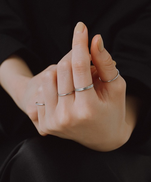 novice（ノーヴィス）の「【novice】Thin Ring 5 set［Stainless］（リング・レディース・ゴールド/シルバー・FREE）」の2枚目の写真