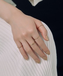 【novice】Thin Ring 5 set［Stainless］