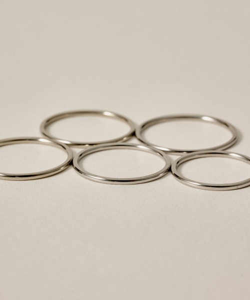 novice（ノーヴィス）の「【novice】Thin Ring 5 set［Stainless］（リング・レディース・ゴールド/シルバー・FREE）」の10枚目の写真