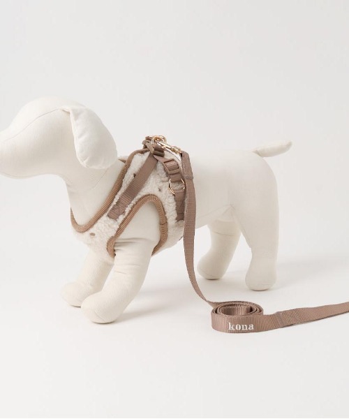 セール】ボアハート刺繍ハーネス＋リードSET（リード/ハーネス/首輪