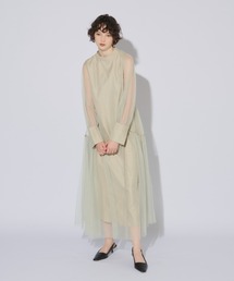 パイピングチュールドレス / piping tulle dress